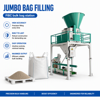 Machine d'emballage de sacs jumbo robuste, capacité de pesage de 500 à 2000 kg, machine de remplissage de poudre en vrac avec convoyeur à bande