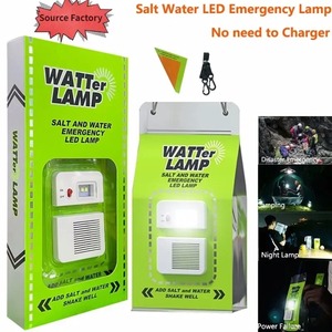 Portable Salt Water LED Lamp 50LM <b>Emergency</b> Camping <b>Light</b> Last up to 200H Night <b>Light</b> No Charging for Outdoor Camping Fishing - Product Image 3