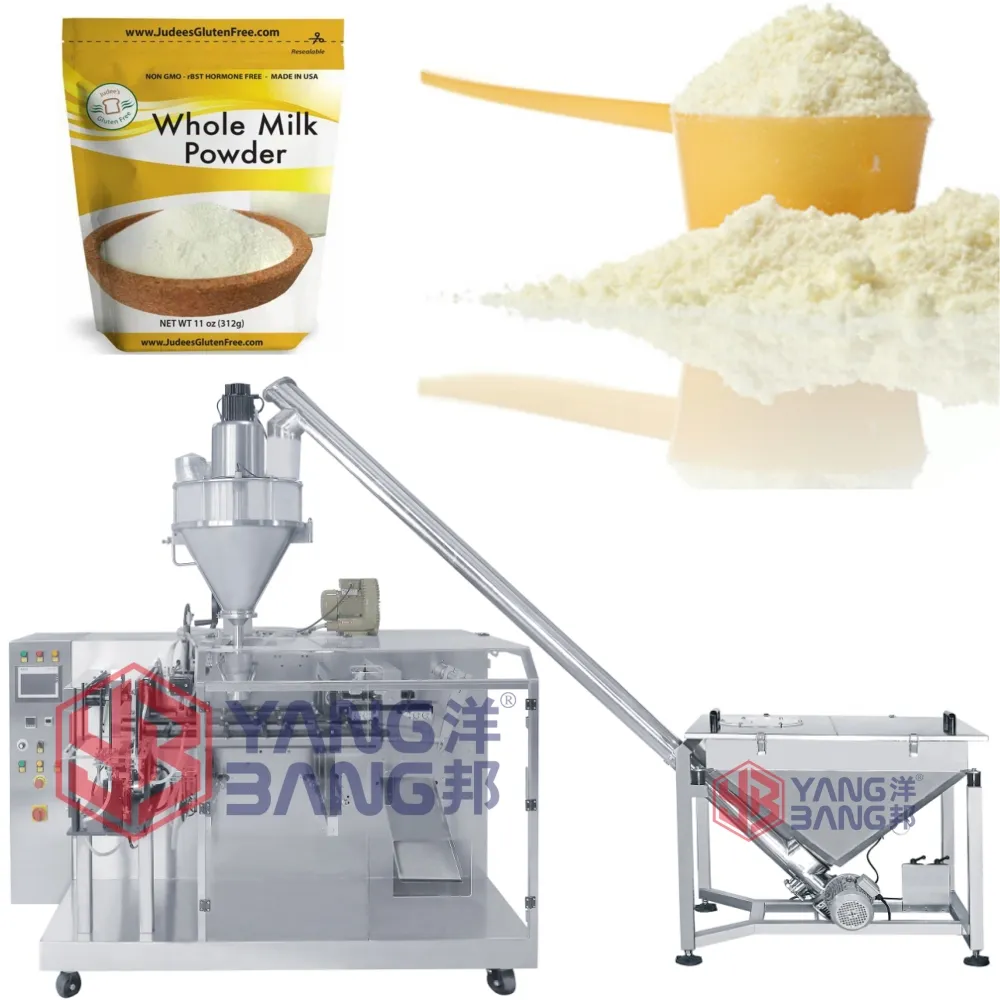 Machine à emballer de sachets de lait en poudre de piment YB-210F M Machine à emballer de poudre préfabriquée de sac de haute qualité