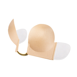 新デザイン 深い谷間を作る シリコン接着剤付き 粘着式 ウイングサイドパッド入り セクシーな深いU字型 粘着ブラ - Product Image 6