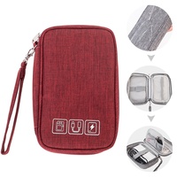 Pochette de rangement pour gadgets numériques portables avec logo personnalisé, étui pour accessoires électroniques, sac de voyage pour câbles et batterie externe