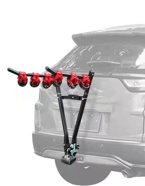 Universal Car Trunk Bicycle Rack Carrier Mount Adjustable SUV Steel Hitch Mount Rear Bike Carrier