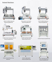Robot distributeur de colle automatique à grande vitesse en résine époxy avec double axe Y et double station d'agitation électrique