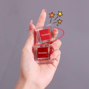 Boîte de mélangeur de blush transparente, étui à rouge à lèvres, étui compact vide pour coussin, étui compact carré pour poudre, étiquette privée - Product Image 1