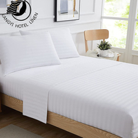 Parures de draps d'hôtel Yakangyi professionnelles de luxe, tissées unies, 400 fils, taille personnalisée, polyester/coton, toutes saisons