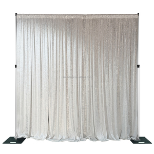 Sang Trọng Tùy Chỉnh Màu Xanh Đen Nặng Nghiền Nát Nhung Rèm Treo Rèm Đám Cưới Giáng Sinh Draping Tổ Chức Sự Kiện Đảng Backdrop Trang Trí - Product Image 6