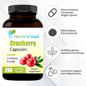Lower Price Powerful Antioxidant Herbal Cranberry Capsules Boost Immunity Dietary <b>Supplement</b> for Women and Men Cranberry Capsule - Product Image 4