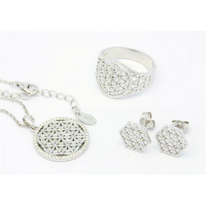 Anillo de cóctel clásico de plata de ley 925 chapado en rodio, juego de 4 capas chapadas, joyería moderna para mujer - Product Image 6