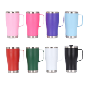 Hiện Đại 304 Thép Không Gỉ Cách Điện 20Oz Xử Lý Cup Nhà Xe Sử Dụng Lạnh Nóng Eo Hình Dạng Chân Không Cho Nước Bia Rượu Vang Cà Phê Trà - Product Image 1