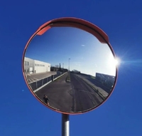 60CM 2mm Épaisseur Acrylique Plastique Sphérique Sécurité 360 Degrés Plein Dôme Miroir Surface Convexe