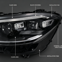 Phares LED pour Mercedes-Benz Classe S 23 2022-2024, configuration haut de gamme, OE A2239062101 A2239062201