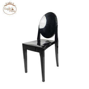 เก้าอี้ผีแบบซ้อนได้ทำจากเรซินอะคริลิกใสสำหรับเด็กด้านหลังทรงกลม - Product Image 3