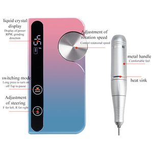 Beauty 45000RPM Taladro <span class=keywords><strong>de</strong></span> <span class=keywords><strong>uñas</strong></span> <span class=keywords><strong>Pulidor</strong></span> <span class=keywords><strong>de</strong></span> <span class=keywords><strong>uñas</strong></span> portátil Carga USB <span class=keywords><strong>Torno</strong></span> <span class=keywords><strong>de</strong></span> <span class=keywords><strong>uñas</strong></span> eléctrico <span class=keywords><strong>de</strong></span> voz baja con pantalla LCD HD - Product Image 4