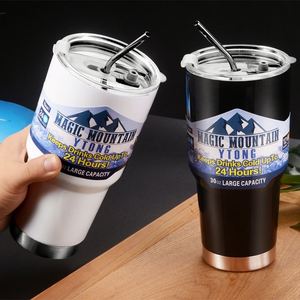 Ice <b>Cup</b> 304 Stainless Steel Large Capacity Vacuum Insulated Customizable Portable Car Big Belly Students <b>Cold</b> Retention - Product Image 4