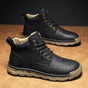 L'usine propose la vente en gros de bottes de neige western en cuir véritable, fabriquées à la main, qui sont chaudes, confortables et respirantes. - Product Image 4