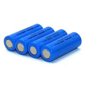 Doublepow 18500 Rechargeable Batteries 3.7V 1500mAh for Flashlight with triple AAA battery holder module