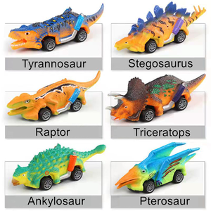 Dinosaure Pull Back Cars pour enfants 3-5-6 Pack Monster Trucks Jouets pour garçons de 2, 3, 4 et 5 ans-<span class=keywords><strong>Cadeau</strong></span> d'anniversaire parfait - Product Image 5