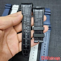Bracelet de montre en cuir d'alligator véritable fait main 28-20mm-V45 26-18mm-V41, remplacement pour Franck Muller V45 et Franck Muller V41