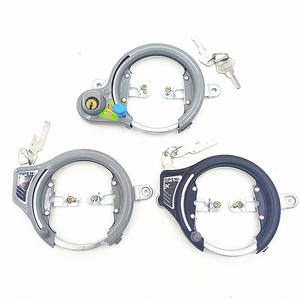 Antivol de vélo en forme de fer à cheval, en acier, entièrement fermé, avec clé, pour la sécurité des vélos de route - Product Image 1