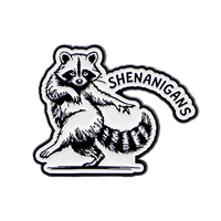 Broche émaillée avec citations sur les animaux, motif raton laveur mignon, pour sac à dos, chapeau, revers, accessoires vestimentaires, bijoux de mode, cadeaux pour amis