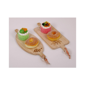 Planche à découper et à servir hexagonale en bois d'acacia de haute qualité, thème européen, pour souvenir, cadeau, <span class=keywords><strong>décoration</strong></span> de cuisine - Product Image 6