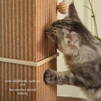 Winners-xc Griffoir vertical pour chat en bois massif et liège, durable, résistant aux griffures, peu encombrant, style minimaliste