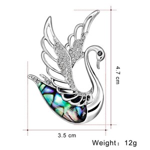 Broches de Lujo Elegantes y Refinados con Diseño de <span class=keywords><strong>Cisne</strong></span> para Chicas, Dulces y Modernos, Joyería para Mujeres, Accesorios para Damas, Venta al Por Mayor - Product Image 5