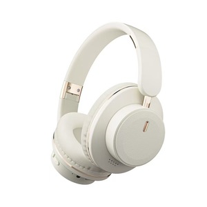 OEM Custom Logo Cream White <strong>Rose</strong> <strong>Gold</strong> Over-Ear <strong>Wireless</strong> <strong>Headphones</strong> Foldable Stereo Bass Headset for Men and Women - Product Image 2