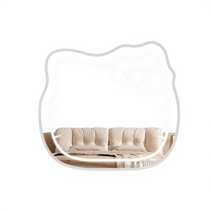 <span class=keywords><strong>Specchio</strong></span> da Trucco <span class=keywords><strong>per</strong></span> Ragazze con Testa di Gatto in Vetro e PVC, Stile Instagram, da Tavolo, <span class=keywords><strong>per</strong></span> Camera da Letto, Toeletta, <span class=keywords><strong>Specchio</strong></span> da Comodino - Product Image 1