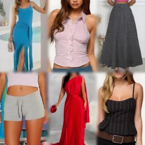 Clearance of Women's Summer High-quality Dresses, Tops, T-shirts, Pants Mixed Style Second-hand Clothing Wholesale - Product Image 1