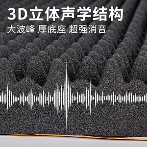 Paneles de Algodón Autoadhesivos de Alta Densidad para Absorción Acústica, para Uso en KTV y Hogar, Paredes Acústicas para Salas de Sonido - Product Image 5