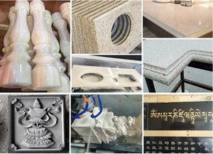 Steengraveermachine voor belettering patroon 5,5kW watergekoelde spindel marmer graniet CNC router sculptuur grafstenen maken - Product Image 6