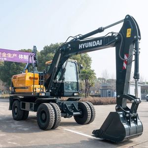 Excavatrice sur pneus Hyundai HX150 100% neuve d'origine avec moteur Cummins, pompe et composants de transmission à haut rendement - en stock - Product Image 3