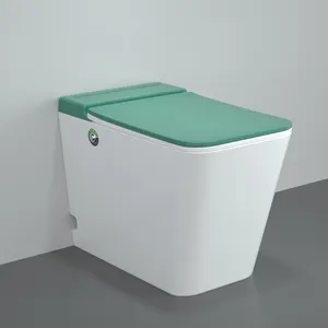 Empolo redondo pé nivelado elétrico cerâmico banheiro wc tankless nenhuma cisterna pulso toalete sem tanque de água toilette automatique