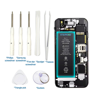 Batterie de remplacement pour téléphone portable pour 5 5s 6 6s 7 8 Ix Xr 11 12 13 14 Mini Pro Stock