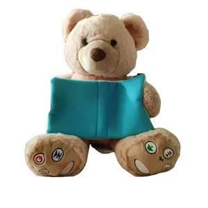 Lovely plush musical teddy bear reading story bears soft toys with MP3 player inside