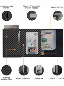 Wholesale RFID <b>Wallet</b> Card Holder Pop-up Aluminum Alloy Design Promotional Business Gift Promotion - Product Image 2