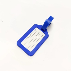 Étiquette de bagage légère anti-perte avec porte-adresse, accessoire de voyage écologique, porte-clés en PVC souple pour voyage aérien - Product Image 5