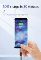 Nylon Tressé Maille Flexible 1m 1.5m 2m Type c Téléphone Charge Rapide Usb Type c Câble de Données 60W Usb c Câble pour Appareil Mobile