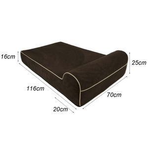 Cama ortopédica de espuma para mascotas, muebles para perros con almohada de terciopelo, accesorios, tamaño sólido y cálido personalizado - Product Image 3