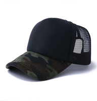 Topi Trucker Klasik Berjaring di Belakang - Bagian Depan Busa, Snapback, Cepat Kering, Dapat Disesuaikan, Topi Baseball Outdoor untuk Pria Wanita Grosir