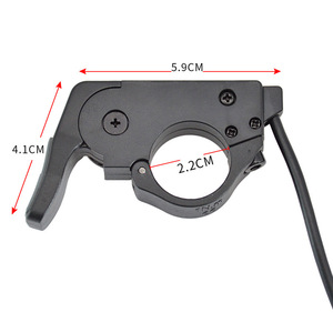 Accélérateur au pouce universel en plastique pour trottinette électrique, contrôleur de vitesse, longueur 5,9 cm, installation facile - Product Image 1