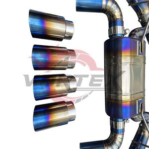 Sistema de Escape Catback Vortex Luxury Blue Titanium para M2 F87 N55 3.0T 2014-2019, Sistema Valvetronic, Kit de Puntas Cuádruples Azules Quemados - Product Image 6