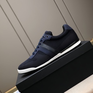 Chaussures de course décontractées en cuir souple de <span class=keywords><strong>style</strong></span> <span class=keywords><strong>anglais</strong></span> pour hommes avec semelles antidérapantes, rehaussantes, chaussures de sport décontractées à la mode - Product Image 2