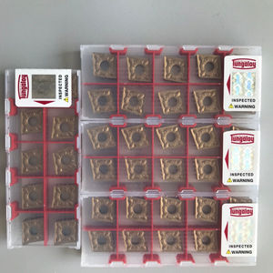 Plaquettes carrées en carbure Tungaloys CNMG120408-SM T6225 25mm 1.5mm 55HRC pour tournage CNC d'acier inoxydable, personnalisables OEM PVD/CVD - Product Image 5