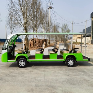 Grande Voiture de Tourisme Électrique Économique à <span class=keywords><strong>4</strong></span> Roues Motrices, 14 Places, Voiture de Tourisme Électrique, Voiturette de <span class=keywords><strong>Golf</strong></span> 14 Personnes, Buggy, Voiture de Visite des Sites - Product Image 1