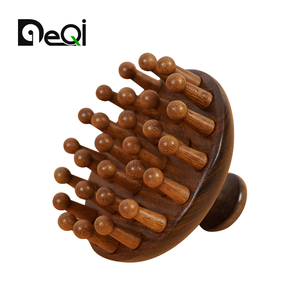 Baguette DQ-001 et relaxation profonde cuir chevelu en bois guasha masseur cuir chevelu peigne thérapie du bois outils de massage guasha masseur - Product Image 1