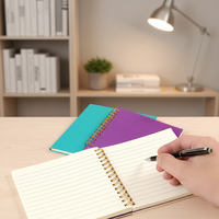 Promotion Meilleur prix Vente en gros Vintage effaçable A4 A5 A6 A7 Couverture rigide personnalisée Fabricant de cahiers kraft pour le travail avec stylo