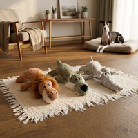 Jouet en peluche pour chien résistant aux morsures, en forme de lion ou d'éléphant, durable, pour chiot, pour le divertissement quotidien, jouet en peluche pour animaux de compagnie