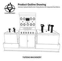 Banc d'essai pour vannes papillon hydrauliques, machines d'inspection de la sécurité des vannes fabriquées en Chine